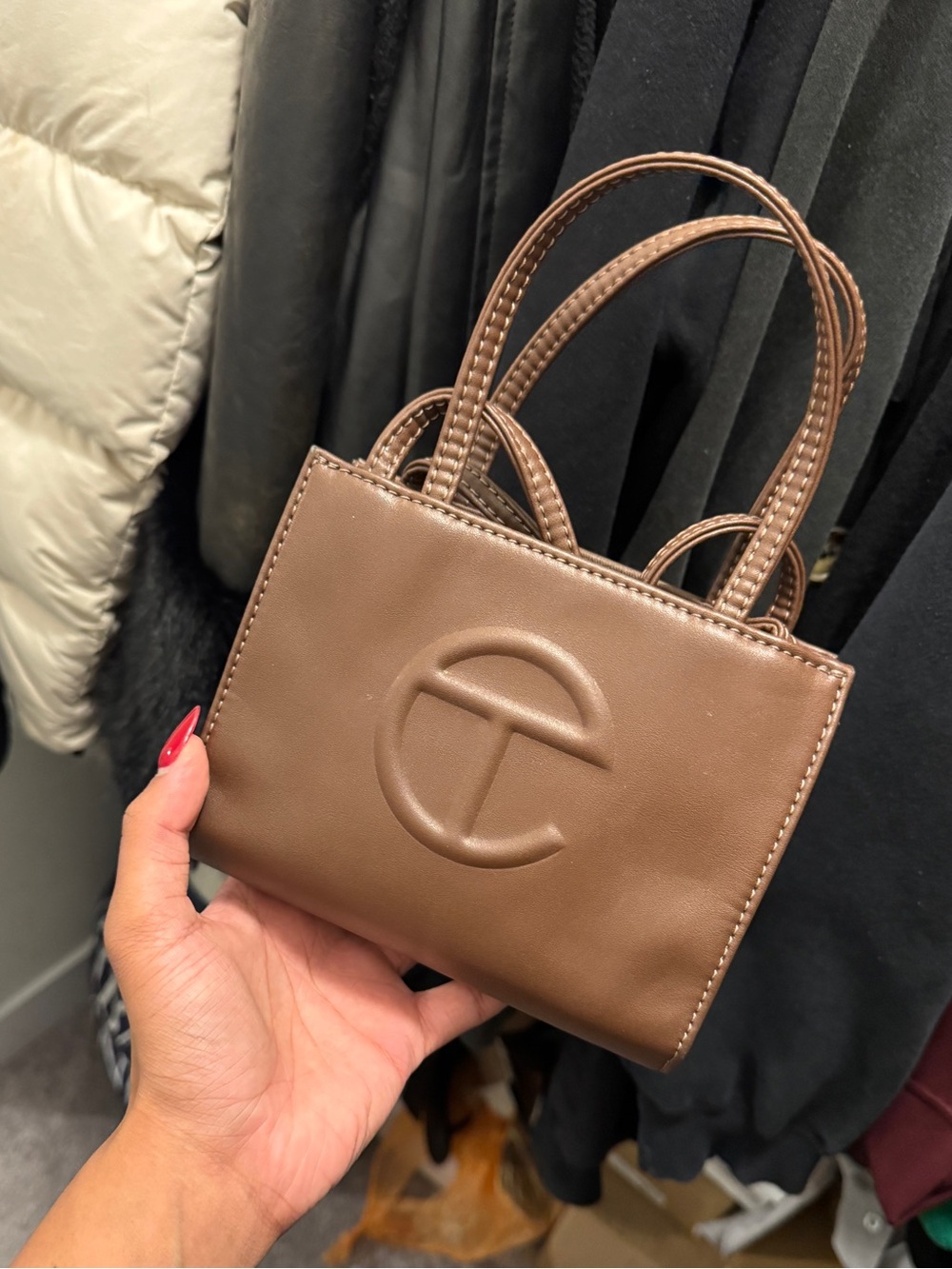 Telfar Brown Mini Tote